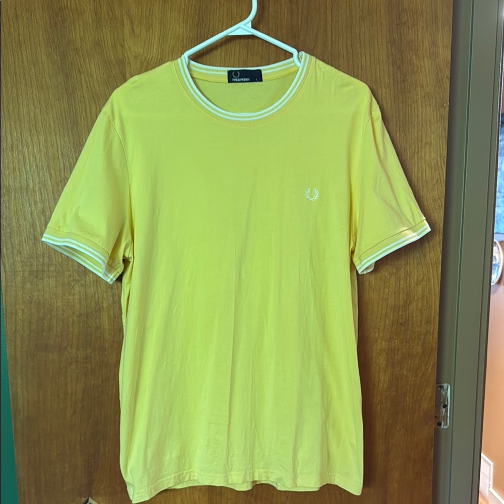 Fred Perry Yellow Short Sleeve Tee